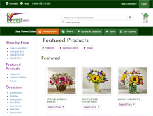 Tablet Screenshot of flowersonline.com